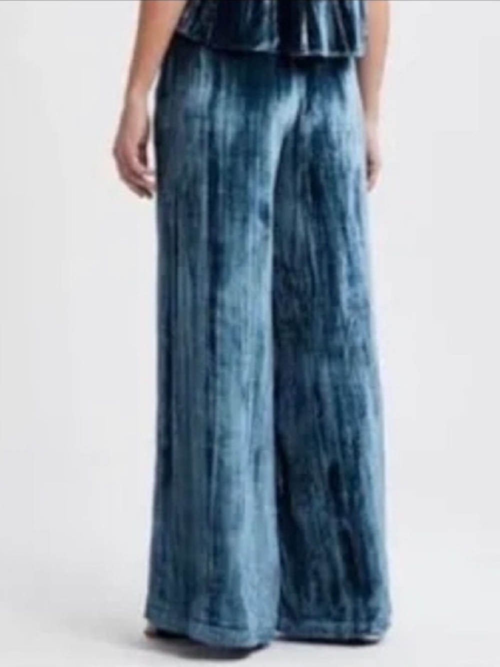 Marie Oliver crushed Velvet Hi‎ Rise Wide Leg Pant size 0